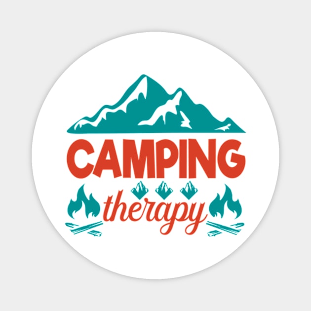 Camping Magnet by Polahcrea